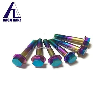 Śruba kołnierza sześciokątnego tytanu