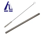 Tytanowa metalowa słomka do picia ze szczoteczką do czyszczenia